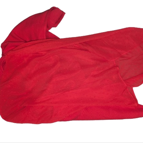 Lucky Brand Sweater Women's Small Lace Lined Red Layered - Picture 5 of 6